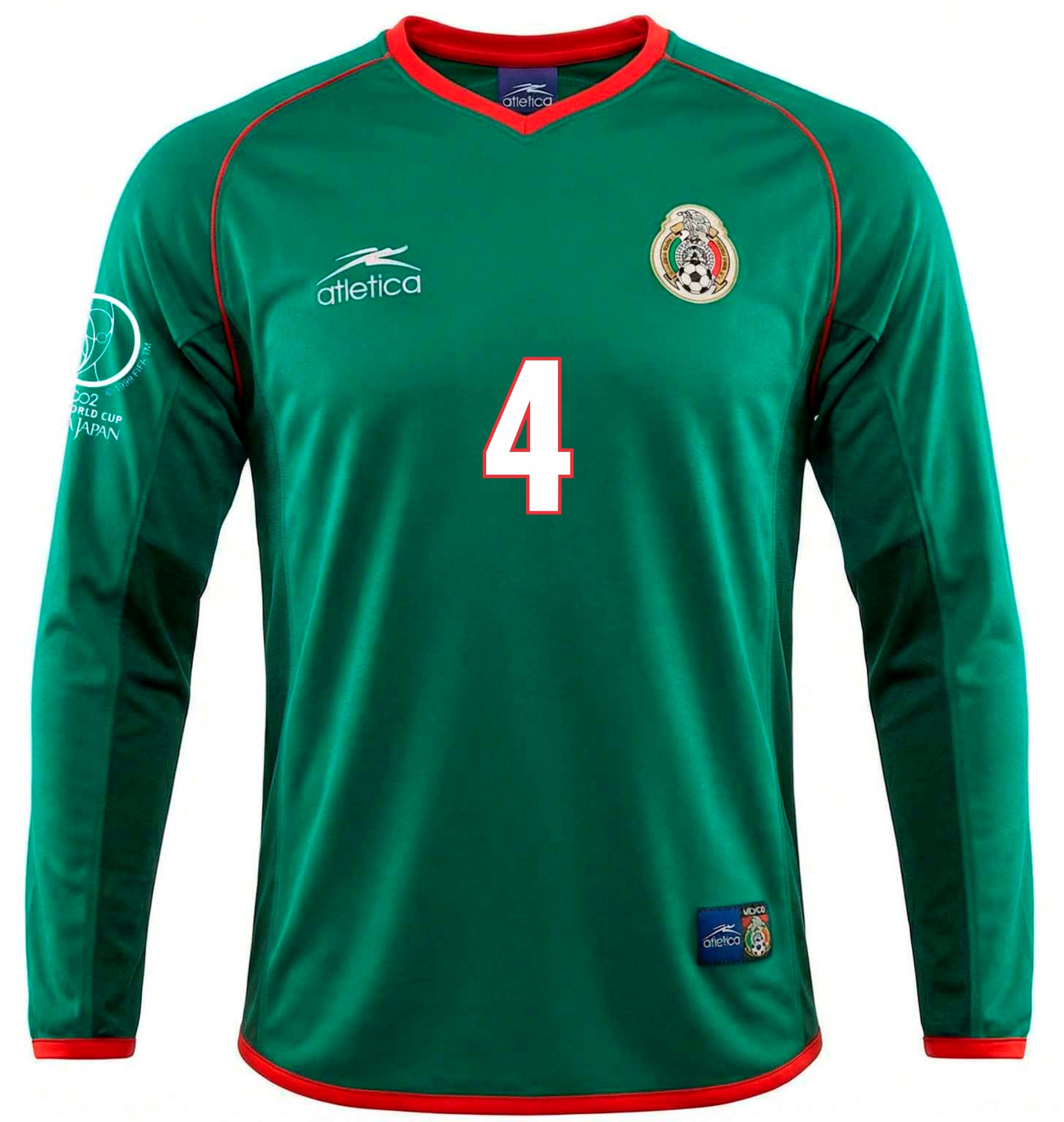 Jersey Mexico WC 2002 Local Manga Larga