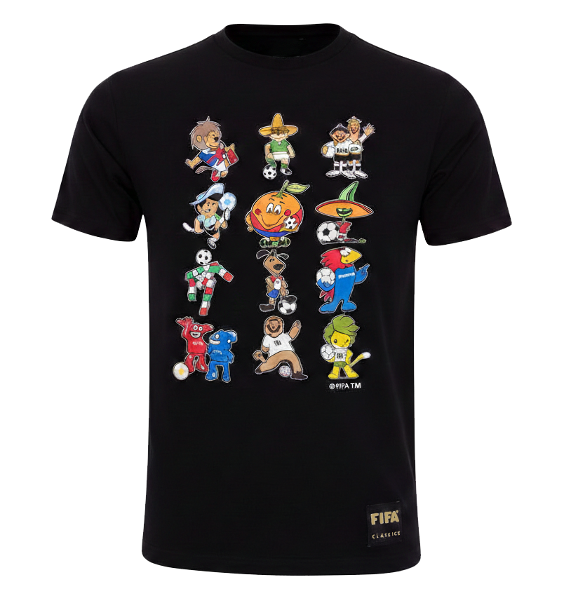 Playera FIFA Classics Mascotas Mundiales