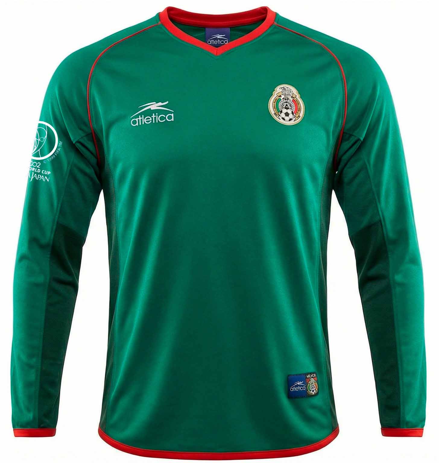 Jersey Mexico WC 2002 Local Manga Larga